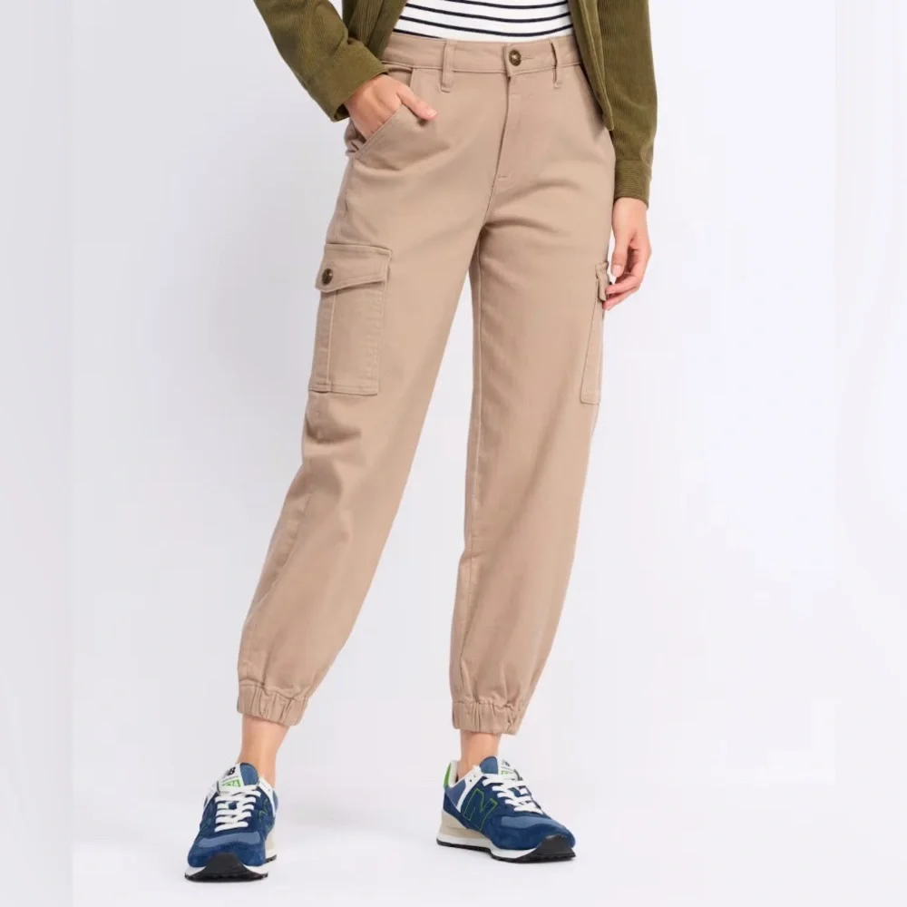 Vigoss Woman’s Military Cargo Jogger Pants Tan Size 10 / 30‎